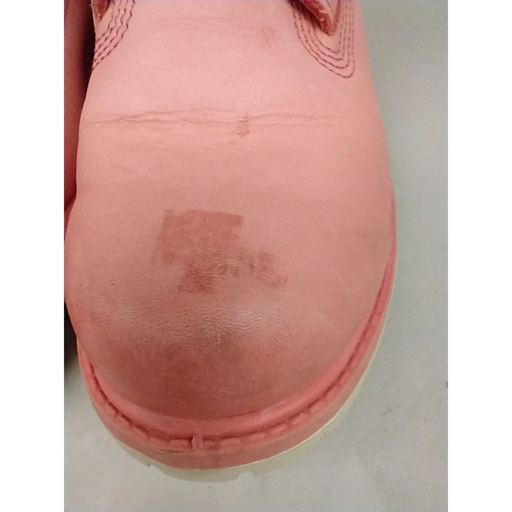 Timberland Pink Leather Women's 8.5 Chukka Work Boots Primaloft Waterproof VGC - Picture 12 of 14